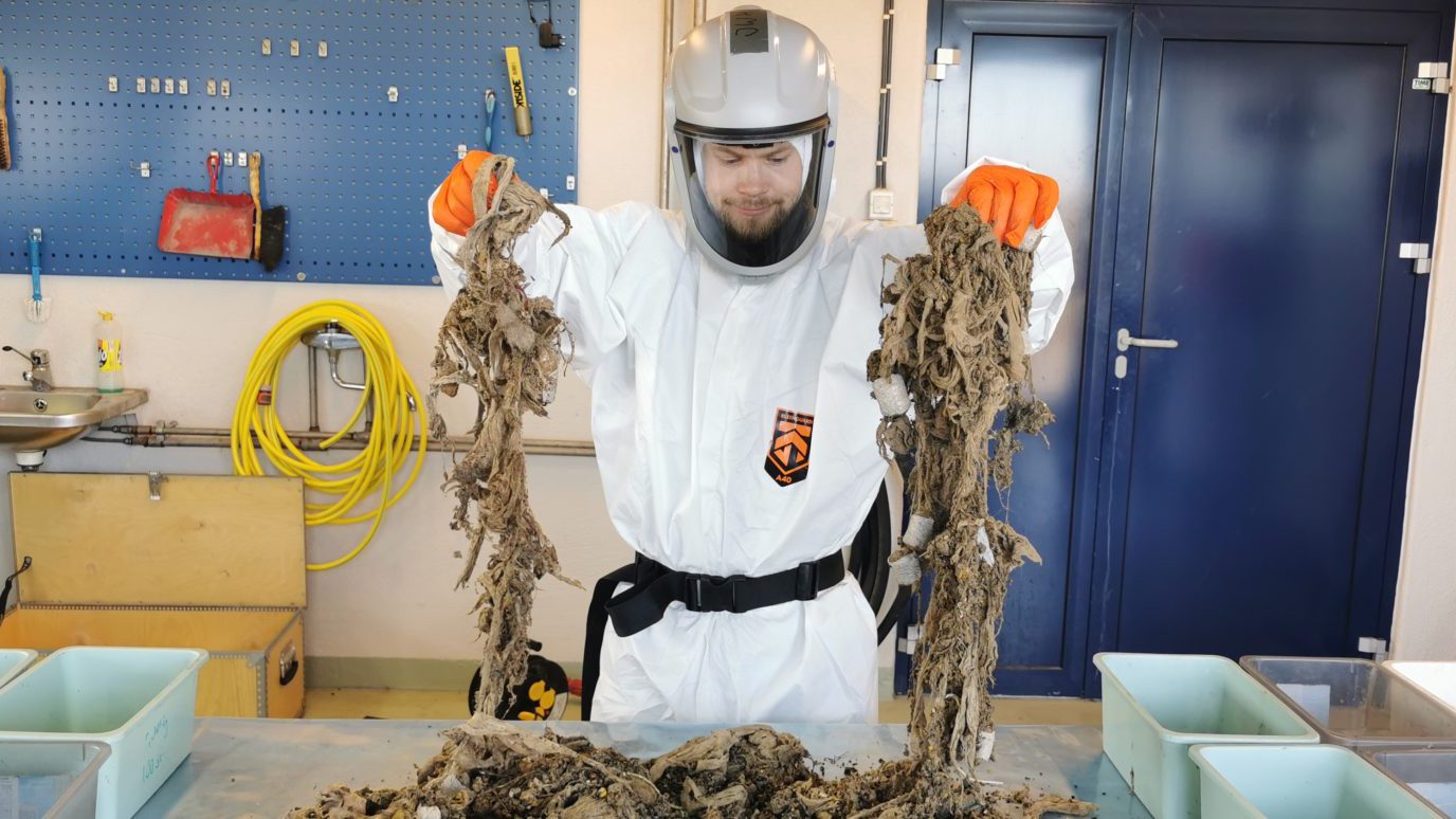 analyse av avfall fra ristene på renseanlegg