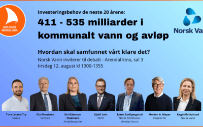 Norsk Vann på Arendalsuka – klar til debatt