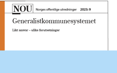 Høringsuttalelse: NOU 2023:9 Generalistkommunesystemet
