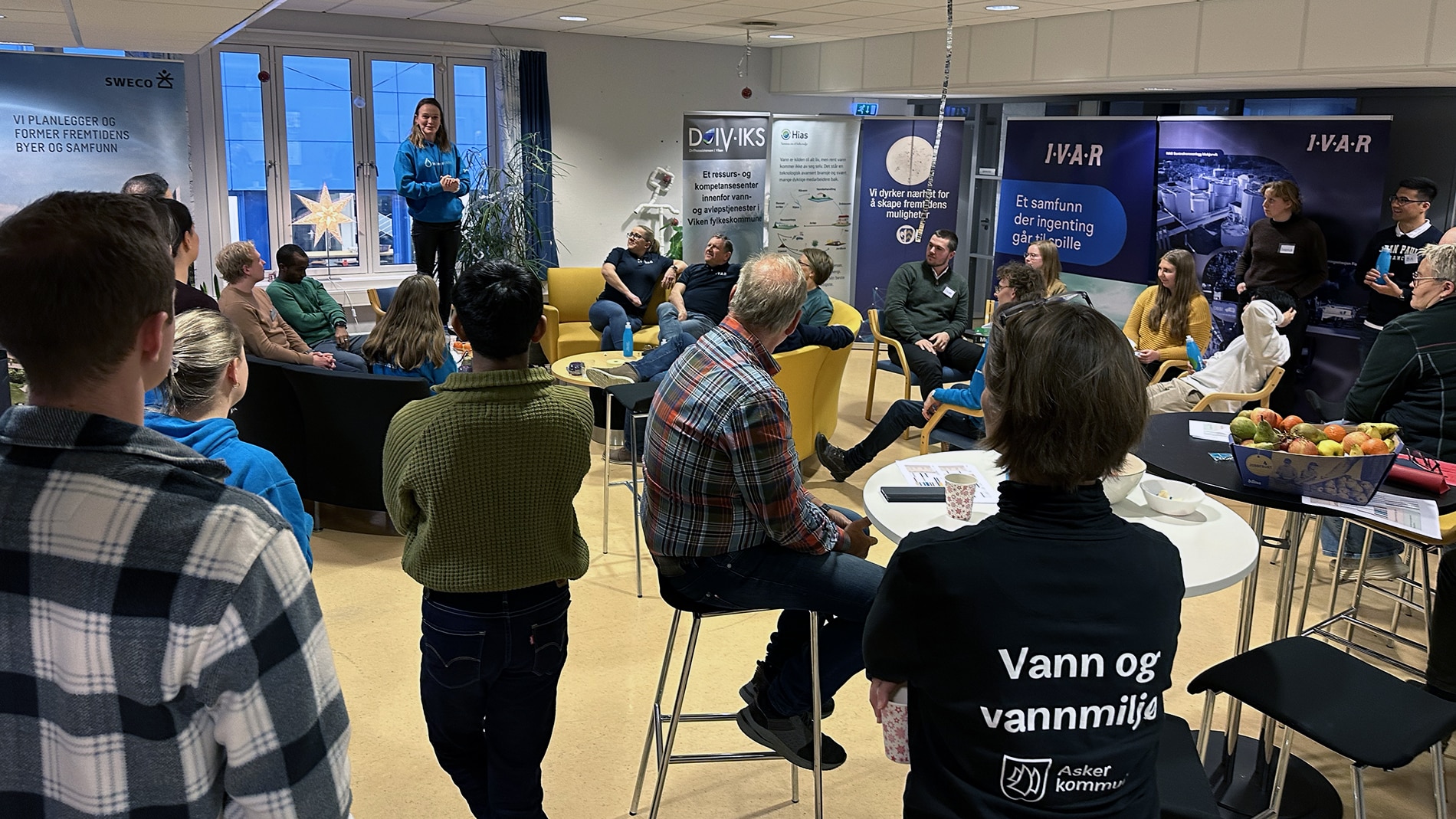 Bilde fra opptaksdagen i traineeVANN 23. november