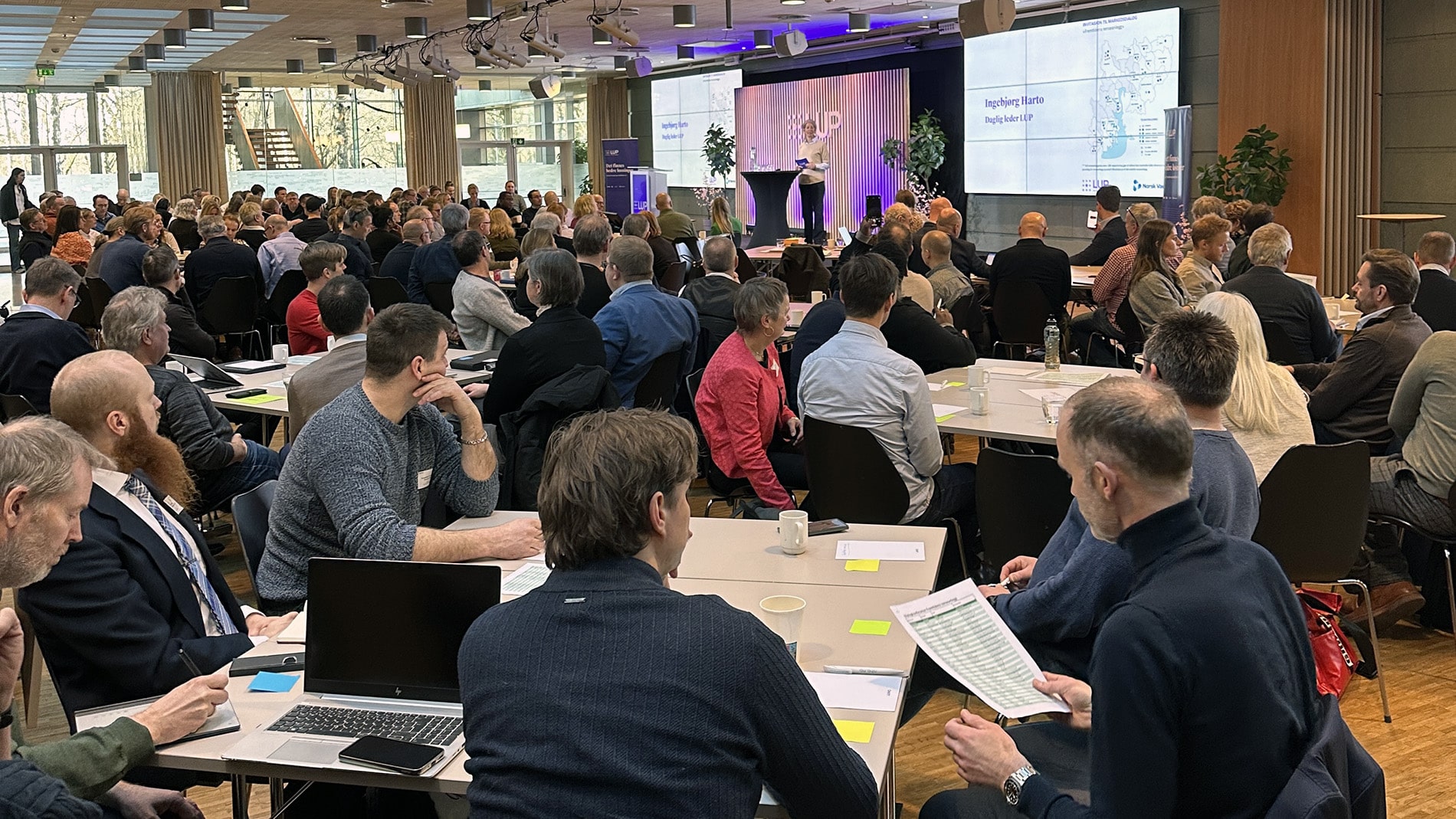 dialogkonferansen plenum Bilde fra dialogkonferansen om fremtidens renseanlegg 6. mars