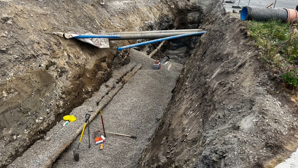 pukk_i_groft Fyllmasse i grøft