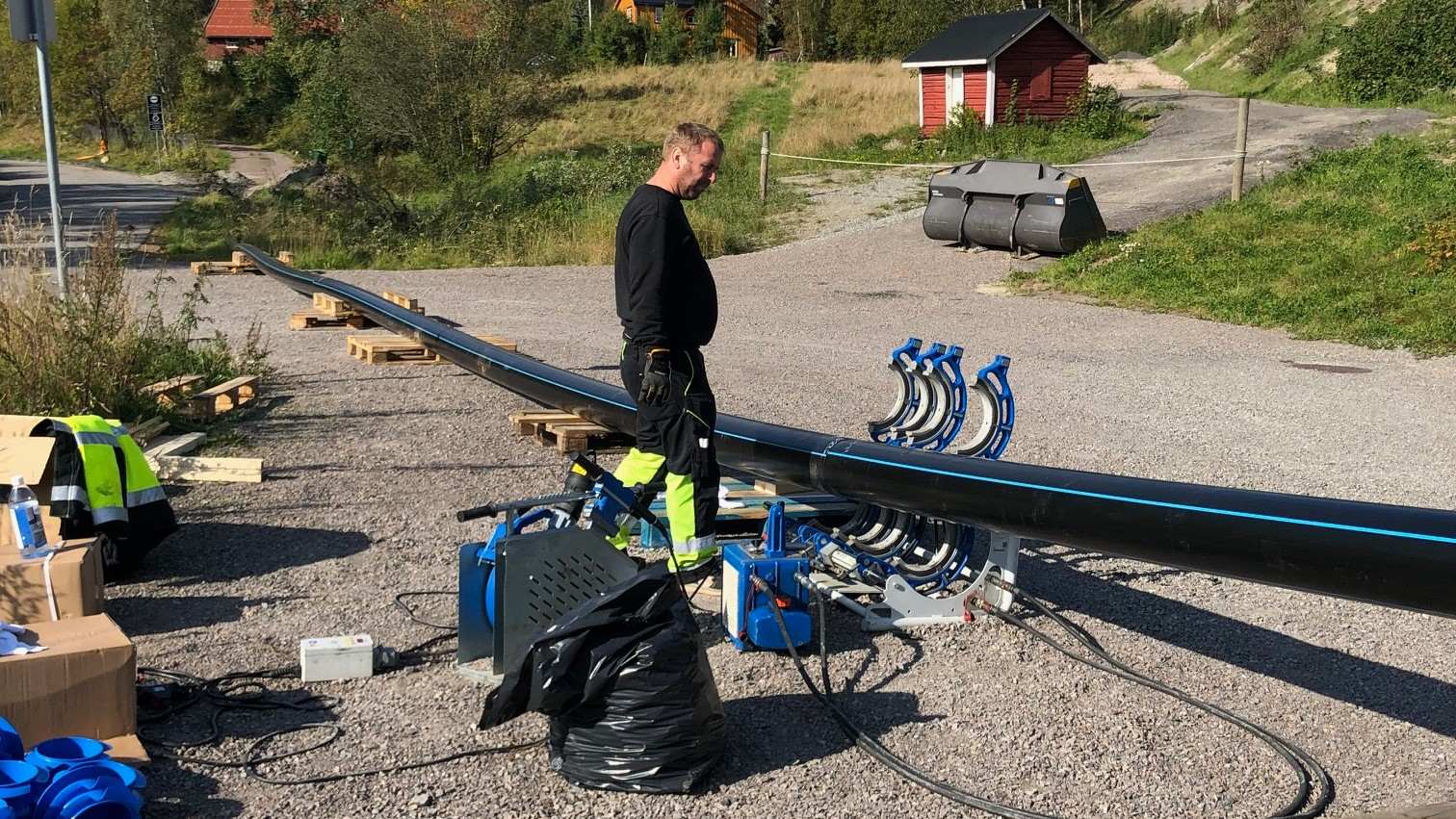 prvisorisk vannledning